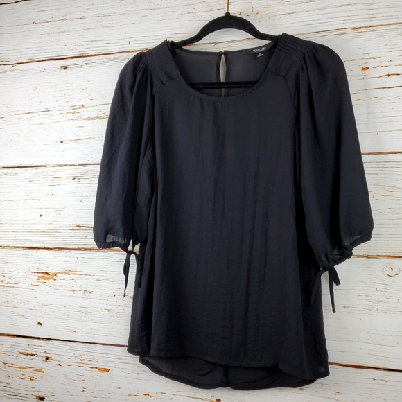 Simply Vera Wang Black Blouse - Picture 2 of 4